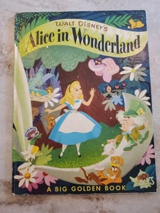 WALT DISNEY'S ALICE IN WONDERLAND : A Big Golden Book Vintage 25th Printing '74 - Foto 1 di 13