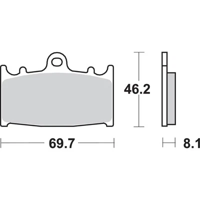 Pastillas de freno SBS HS - Vulcan - 631HS 631HS Foto 1 de 4