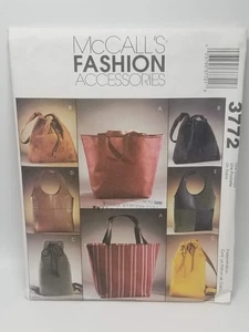 UNCUT! McCall's Fashion Accessories Purse Sewing Pattern, 3772 - Picture 1 of 2