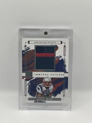 2024 Randy Moss Panini Impeccable Immense Patches (2 Color Patch) /49  - Image 1 of 4