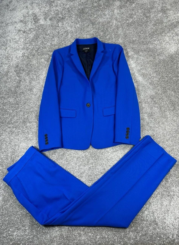 J.Crew Regent Suit Womens 10 Blue * - Image 1 of 4