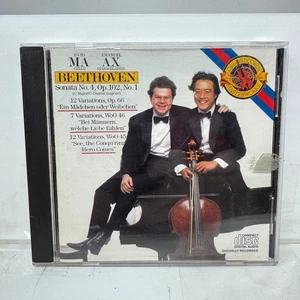 Yo-Yo Ma Emanuel Ax Beethoven Sonata No.4 & Variations CD 1986 Classical CBS - Picture 1 of 2