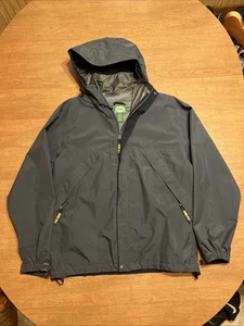 Cabela's Jacket Mens S Black GORE-TEX Hooded Waterproof Windbreaker Rain Hiking - Picture 1 of 14