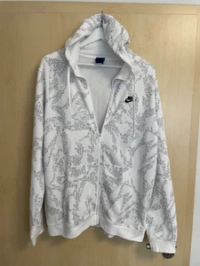 NIKE, Jacke Damenjacke mit Kapuze, Gr. L, Weiß/Grau - Bild 1 von 3