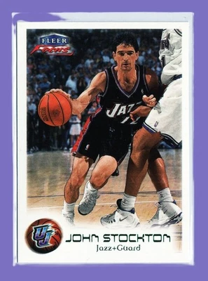 1999-00 Fleer Focus Masterpiece Mania Green 258/300 John Stockton #100 HOF - Imagem 1 de 3