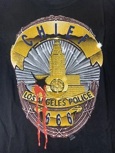 VTG Ice-T Body Count Shirt Mens XL Cop Killer Badge Bullethole 1992 Rap Metal - Bild 1 von 14