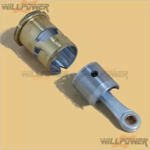 Alpha 28 Set completo pistone/manicotto 5PT/asta #E03-ST02850 (RC-WillPower) - Foto 1 di 2
