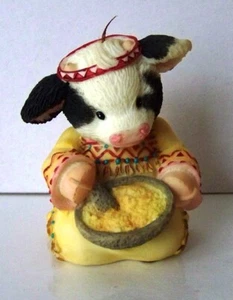 MARY MOO MOO COLLECTION - YOU'RE A-MAIZE-ING THANKSGIVING FIGURINE #372595 1998 - Picture 1 of 3