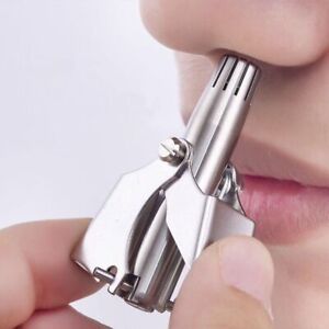 Portable Nose Hair Trimmer Refined Steel Facial Cleaning Tool  Men
