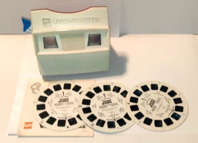 3 carretes View-Master Gaf rojo/blanco/azul visor King Kong Foto 1 de 3