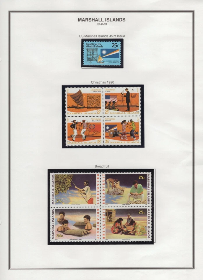Marshall Islands Collectors 1990 Scotts #2507 383-386 334-337 ST1626 - Image 1 of 1