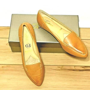 NIB Trotters Signature Women's Ember Caramel Leather Ballet Flats - Size 6 N - Picture 1 of 5