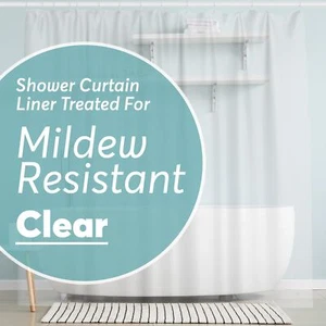BigFoot Shower Curtain Liner – 72 x 72 PEVA Premium Shower Curtain with Rustp... - Picture 1 of 8