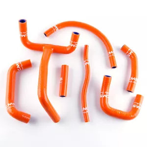 Silicone Radiator Coolant Hose Kit for 1994-2007 KTM LC4 620 625 640 660 Orange - Picture 1 of 12