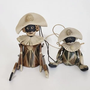 Federico Fabbrini Laboratorio Pesaro Pupi Bufón Estatuillas Marioneta Italia Conjunto Máscara - Imagen 1 de 13