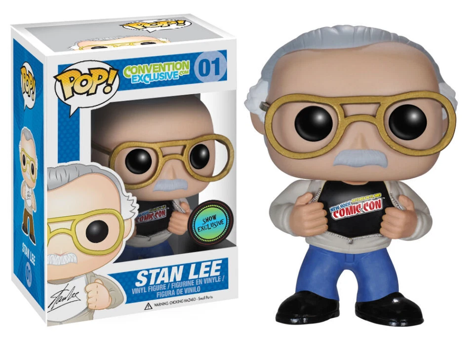 Funko pop ! Stan Lee #01 ‘Nuff Said Shirt MegaCon 限定带保护器 — 第 1/1 张图片