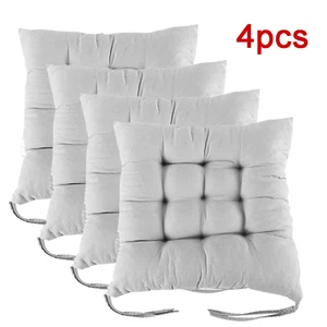 1/4x Chair Seat Pad Garden Pads Furniture Dining Patio Outdoor Tie On Cushion s - Picture 1 of 16