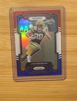 2023 Panini Prizm Luke Musgrave Red White & Blue Prizm Rookie Card RC #337💰👀 - Image 1 of 2
