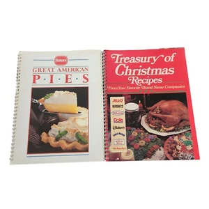 Borden Great American Pies and Treasury of Christmas Recipes Lot of 2 Cookbooks - Picture 1 of 13