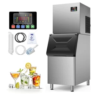 650lb/24H Commercial Ice Maker Automatic Ice Cube Making Machine for KTV/Bar Use - Picture 1 of 10