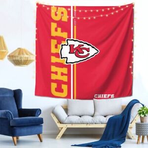 Kansas City Chiefs Tapestry 59x59in Wall Hanging Home Decor Poster，fans Gift