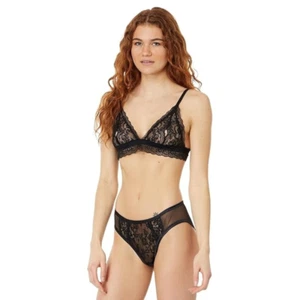 Cosabella Courtney Ouvert Bikini Bottom Women's Large Black Open Back ERK838 - Picture 1 of 10