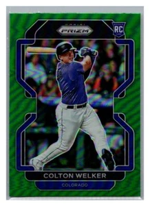 Panini Prizm 2022 verde Prizm Colton Welker #151 novato - Imagen 1 de 2
