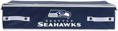 Franklin Sports NFL Team Licensed Under The Bed Storage Bin Seattle Seahawks NEW Cover