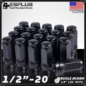 32 Ford Lug Nut 1/2"-20 Black 1.8" Fit 1973-1979 F250 & 1967-9191 F350 AM-Rim - Picture 1 of 9