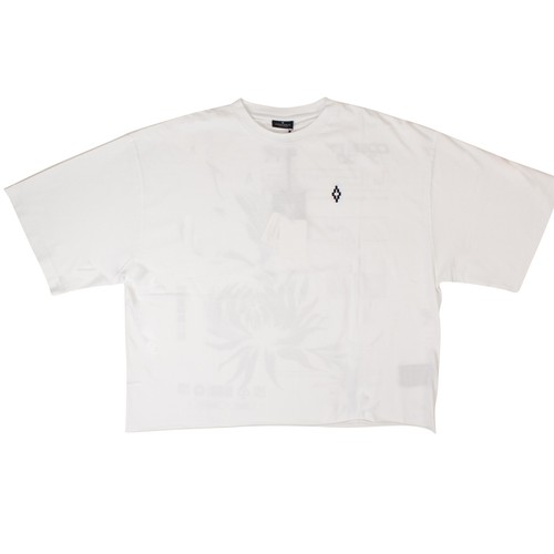 T shirt Marcelo Burlon bianca con spedizione fiori taglia S 350€ nuova con etichetta