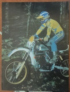 1982 Husqvarna Original Motorcycle Print Pin Up - Picture 1 of 1