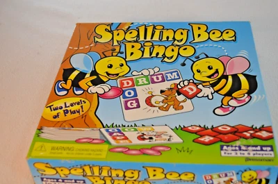 Spelling Bee Bingo Educational Game Ages 4-Up 2-6 Players Complete - Image 1 of 4