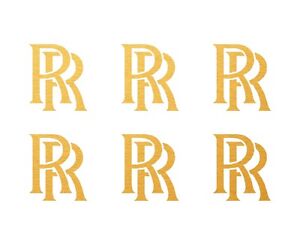 Rolls Royce Logo Vinyl Decals Phone Laptop Dash Small Stickers Set of 6