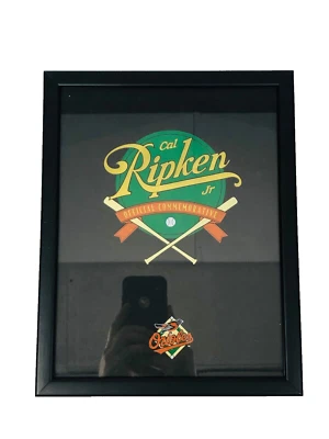 CAL RIPKEN BALTIMORE ORIOLES 1995 FAREWELL COMMEMORATIVE CUSTOM FRAMED PROGRAM - Image 1 of 4