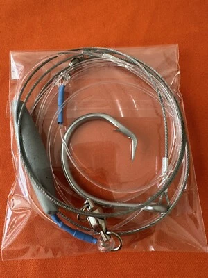 Northman Tackle Pre-weighted Shark Rig Trace 14/0, 400lb Bite Trace, 400lb Rub. - Bild 1 von 4