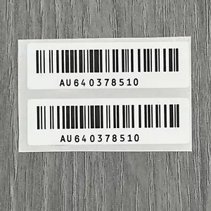 x2 Etiquetas adhesivas de código de barras de repuesto para Nintendo Game Boy Advance AGB-001 GBA - Imagen 1 de 2