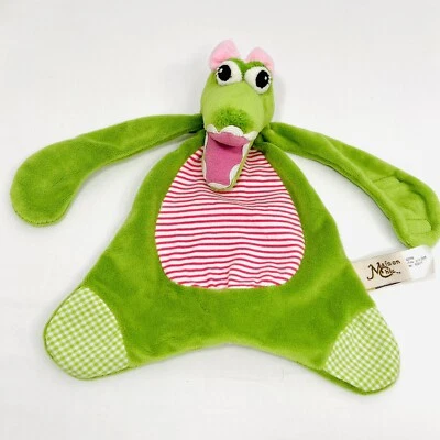 Maison Chic крокодила милый зеленый розовый бант крюк на держатель 10» безопасности одеяло - Изображение 1 из 4