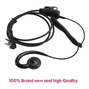K-018 Small PTT-B6 Curve Hook EarhOk Headset pour TK-208 TH-D7 RPU416A KG-UVD1 - Photo 1/12