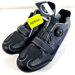 New Mebike Men's Road Cycling Shoes Size 9.5 Black Single Strap No Cleats - Picture 1 of 11