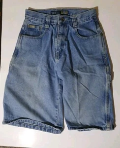 [ Boys Sz 12] South Pole 82628 Wide Leg Baggy Skater Blue Distressed Denim Jeans - Picture 1 of 8