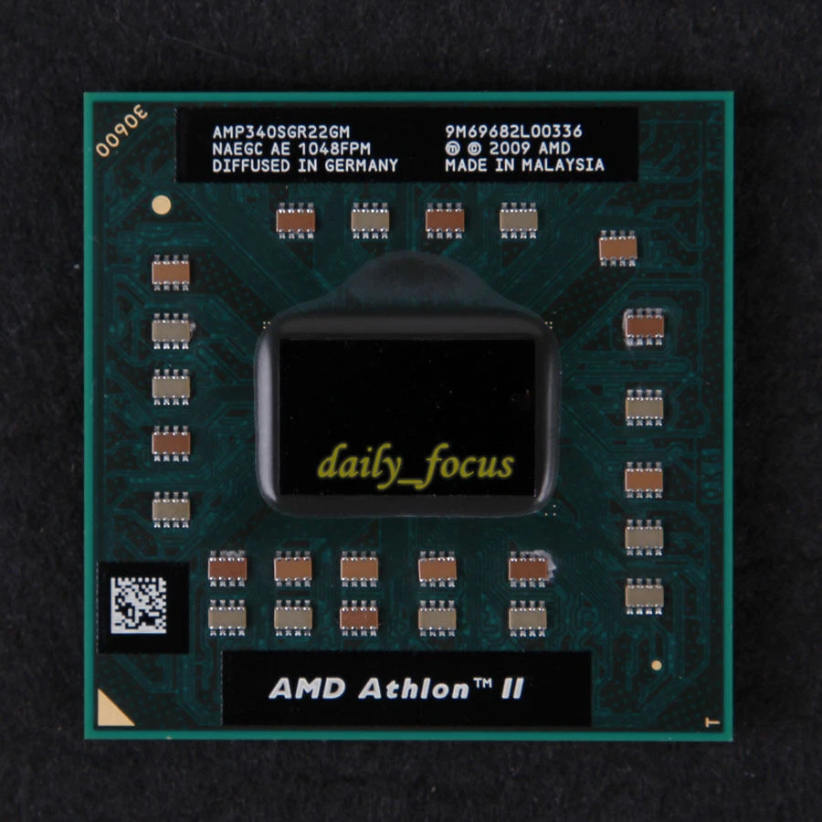 AMD Athlon II P340 2.2 GHz AMP340SGR22GM Dual-Core CPU Processor 1 MB - Image 1 of 1