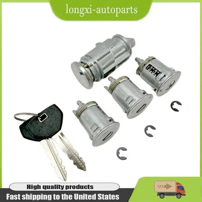Nuevo juego de cilindros de encendido y bloqueo de 3 puertas con 2 llaves para Jeep TJ 2002-2006 STOCK EE. UU. Foto 1 de 4