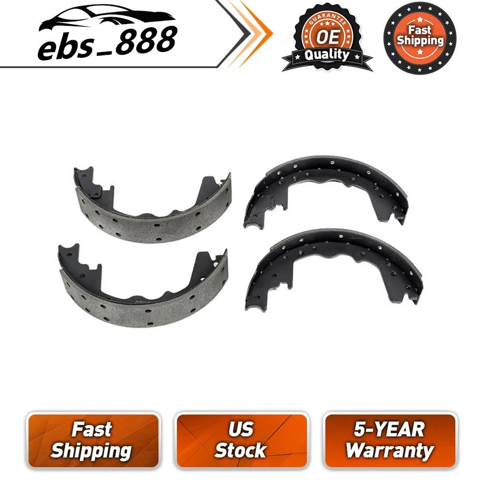 Sapata de freio a tambor traseira compatível com Ford E-250 Econoline Club Wagon 4.9L 1977-1980 1983-91 - Imagem 1 de 1