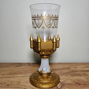 Disney Light Up Cup Beauty and the Beast Gold Castle Souvenir - Picture 1 of 6
