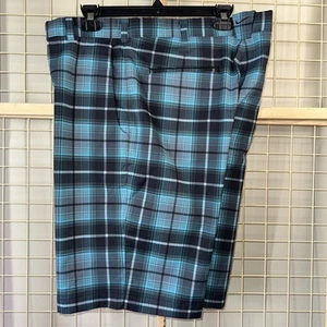 Pantalones cortos de golf Nike 35 para hombre gris azul a cuadros Dri-fit Tour Performance - Imagen 1 de 7