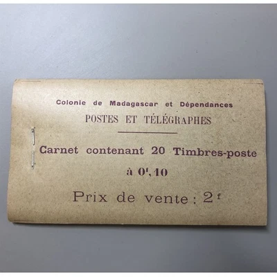 МАДАГАСКАР БУКЛЕТ 1925, Sc # 86, 5 панелей 10c - Изображение 1 из 4