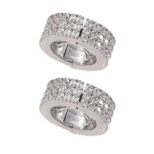 Eye-catching Hair Rings Blingbling Hair Cuffs Headpiece Casual Headwear - Picture 1 of 8