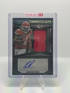 Obsidian #218 2023 - Rashee Rice - Parche de novato automático - ser#/199 - ¡Panini sellado! - Imagen 1 de 2