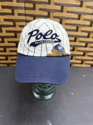 Бейсболка Polo Ralph Lauren в тонкую полоску BEAR 67 кепка темно-синяя б/у в отличном состоянии - Изображение 1 из 4