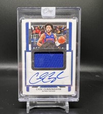 2022-23 PANINI- ONE AND ONE BASKETBALL CADE CUNNINGHAM Game Worn Jersey Auto/49